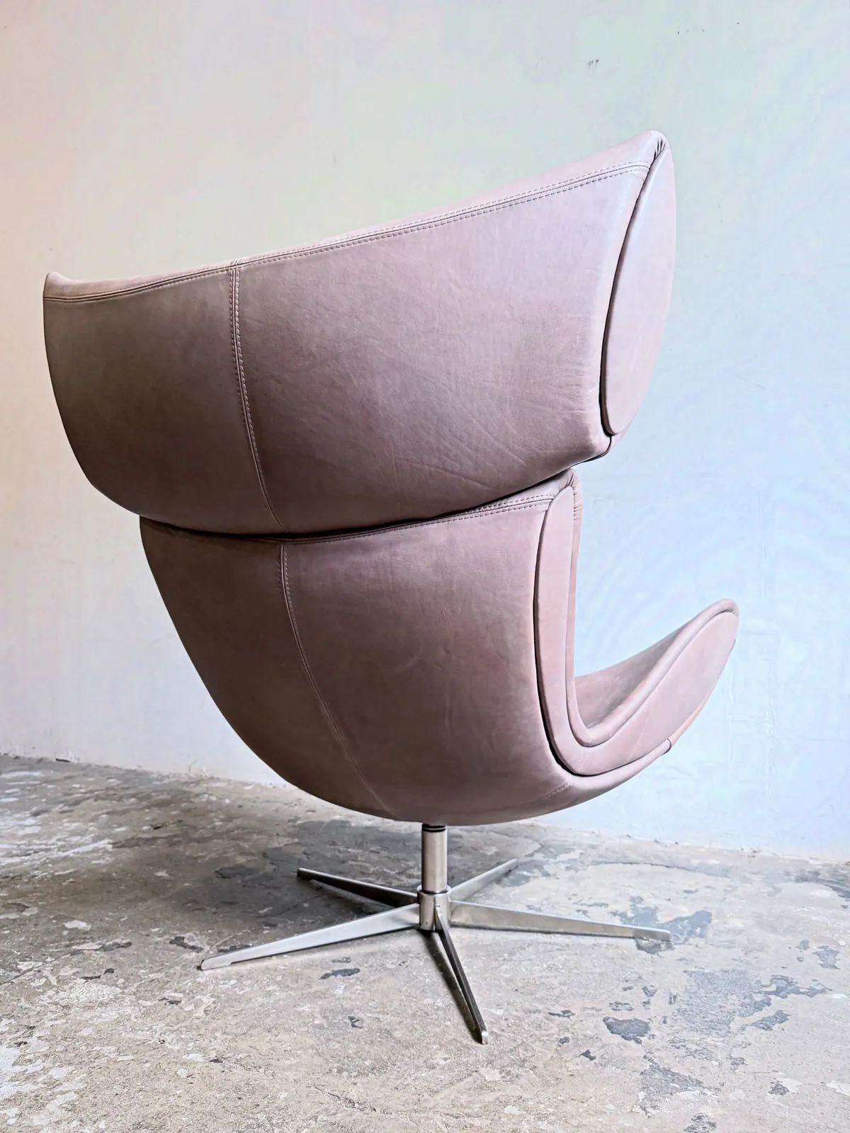 BoConcept Imola Drehsessel, Leder in Puderasche — 7