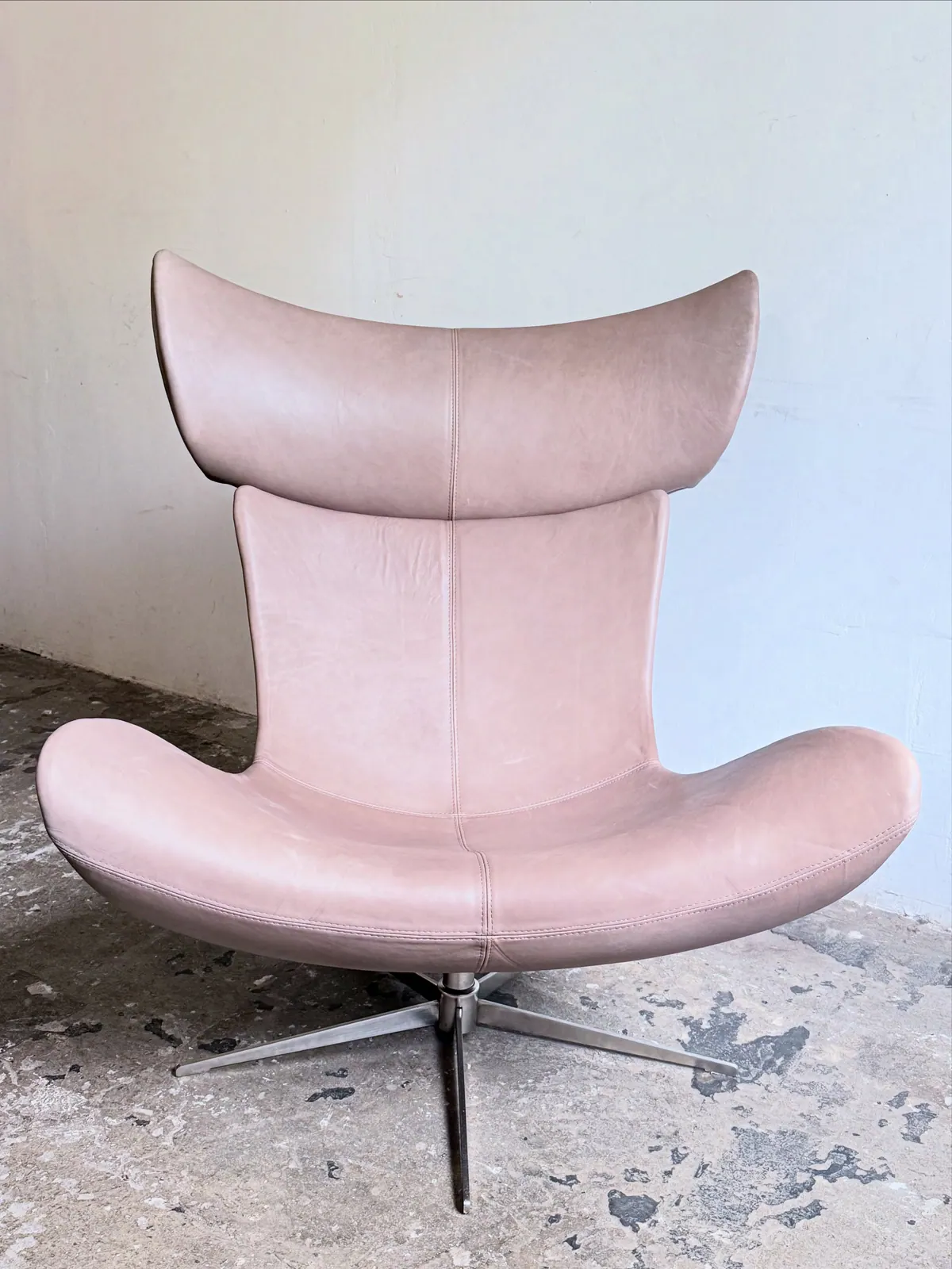 BoConcept Imola Drehsessel, Leder in Puderasche — 8
