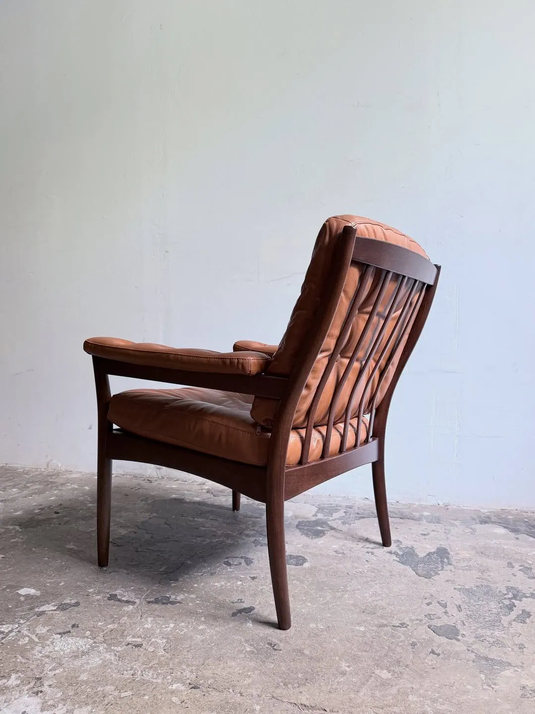 Sessel Carmen, Leder in Karamell — 6