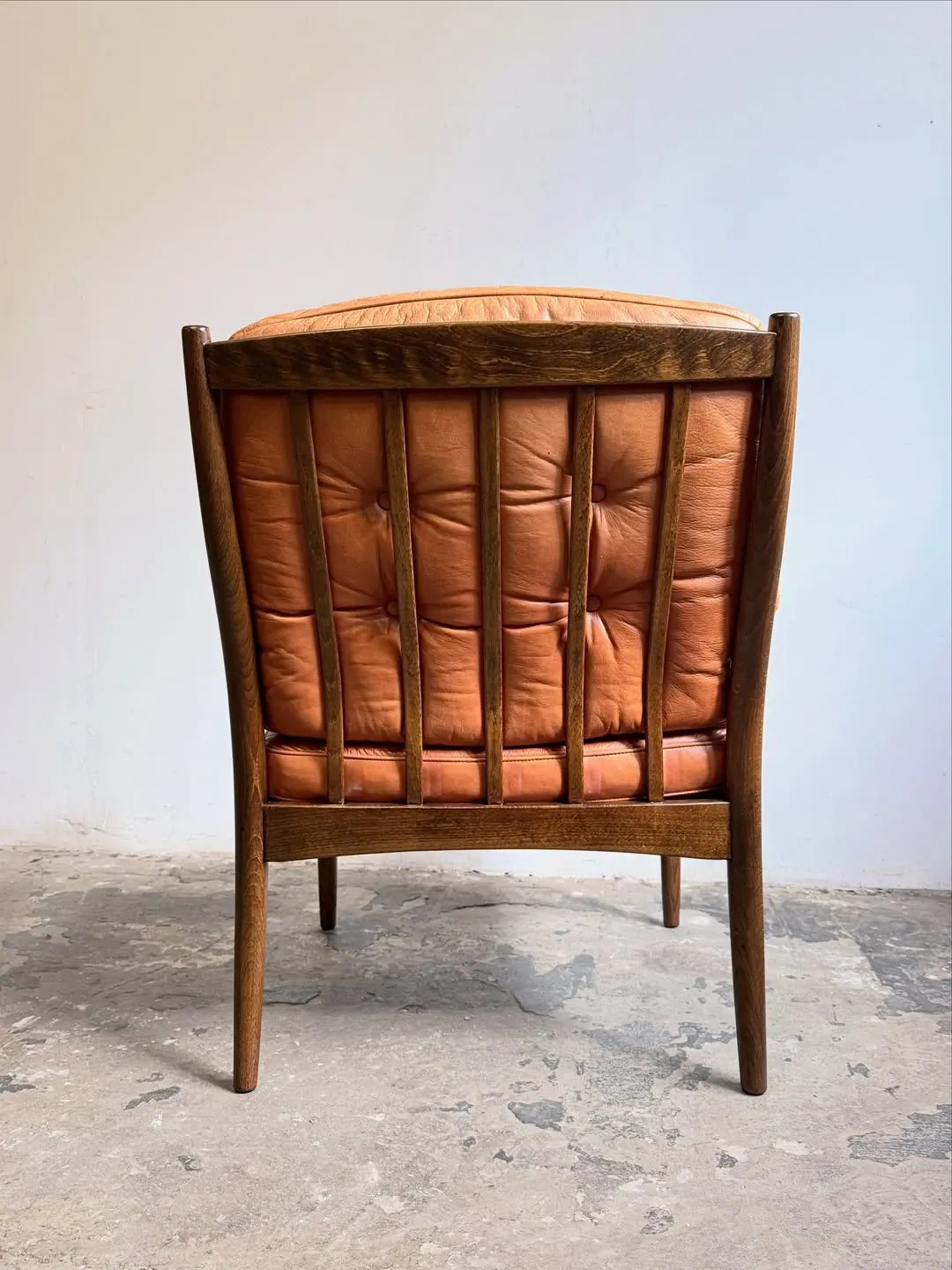Fauteuil Carmen, cuir terracotta — 4