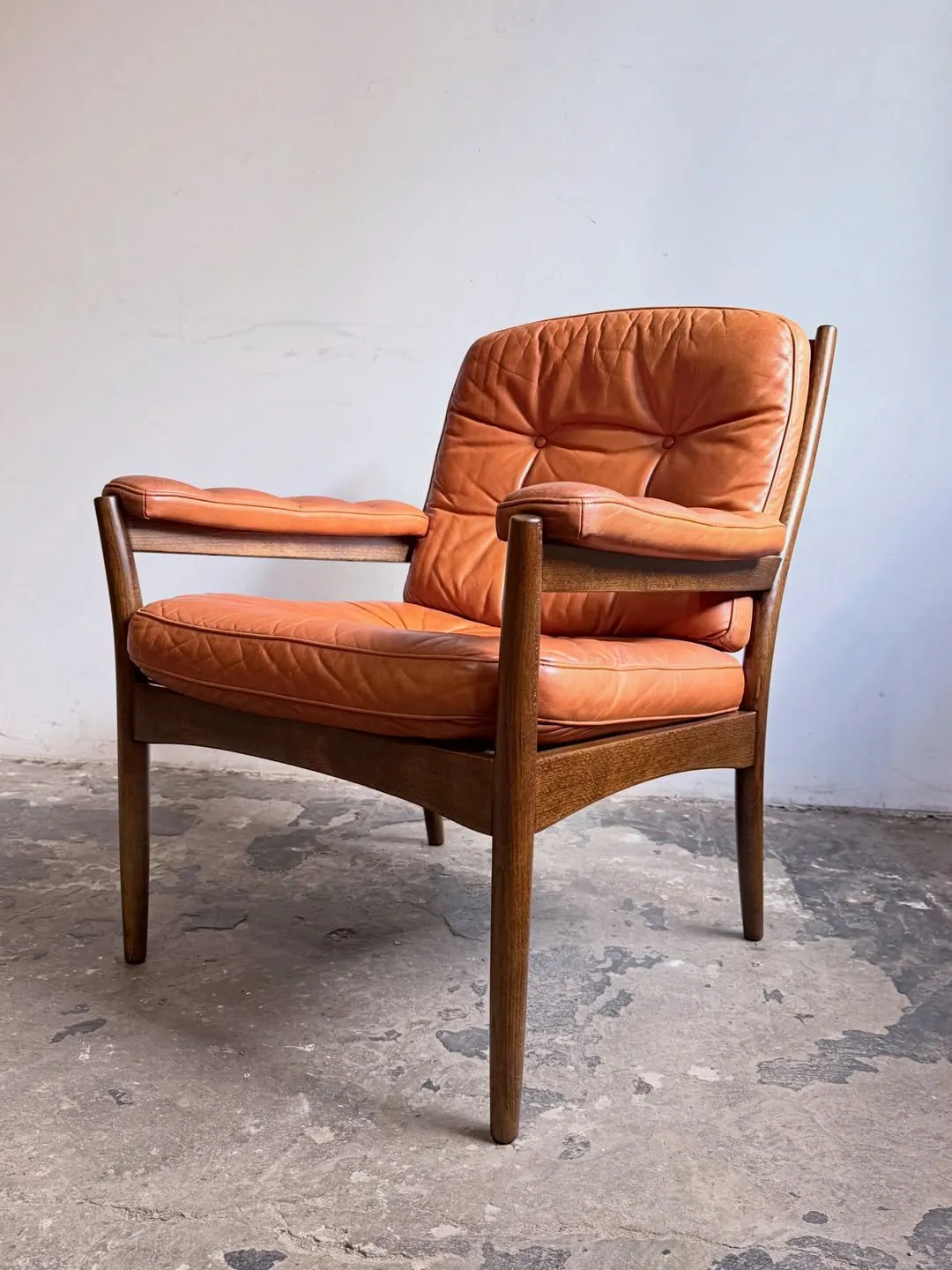Fauteuil Carmen, cuir terracotta — 6