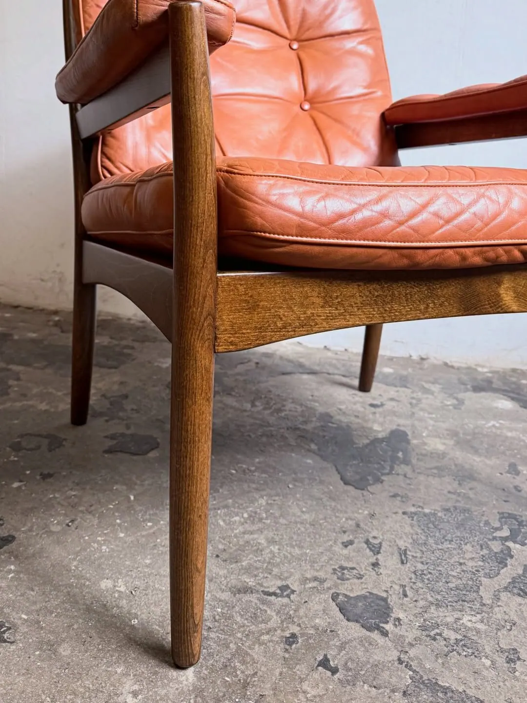 Fauteuil Carmen, cuir terracotta — 7