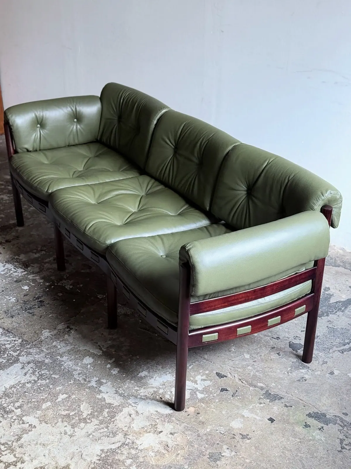 Coja sofa by Sven Ellekær, green leather — 2