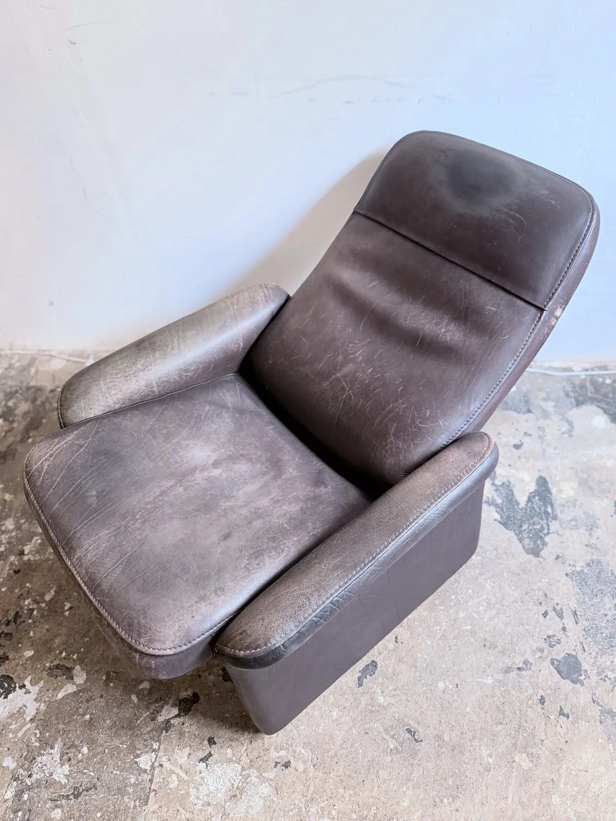 Sessel De Sede DS-50, Leder in Meerstein — 4