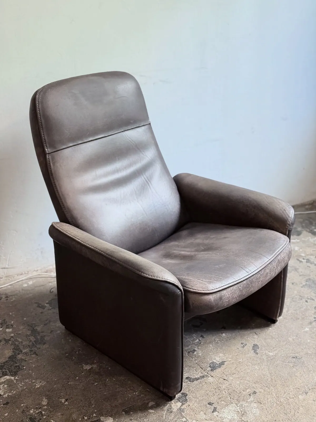 Sessel De Sede DS-50, Leder in Meerstein — 7