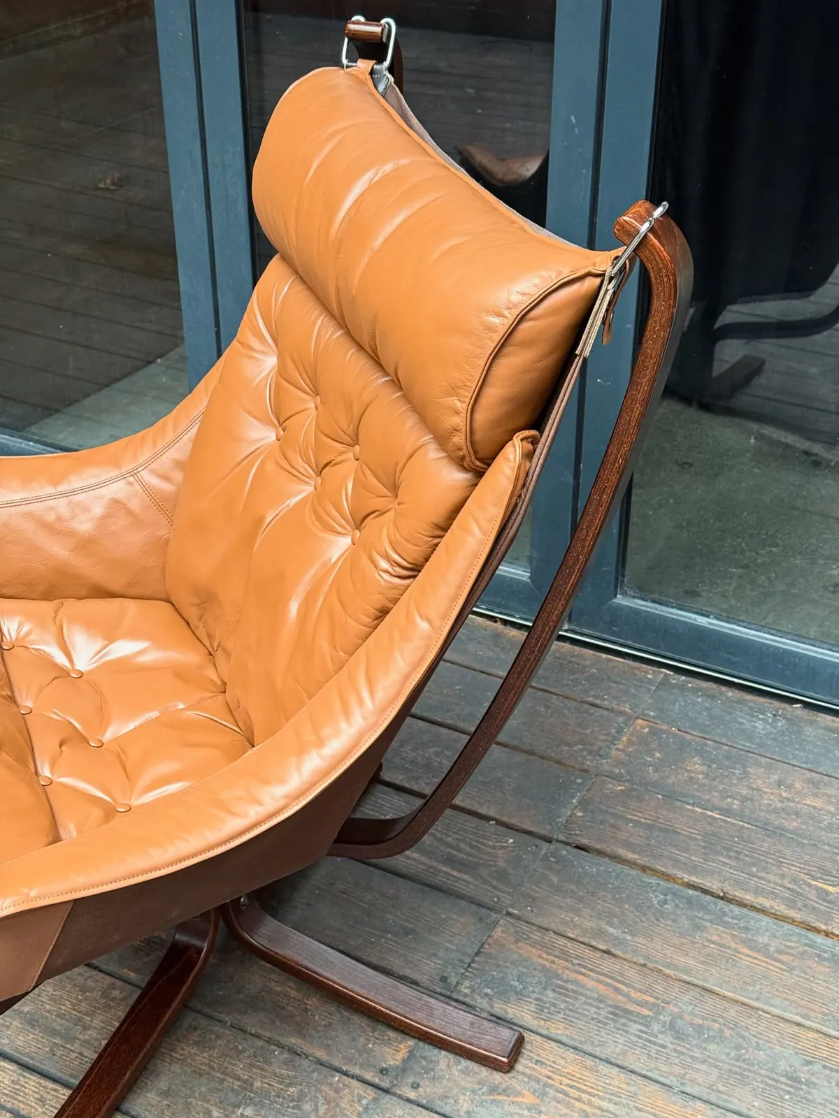 Falcon armchair, caramel leather — 7