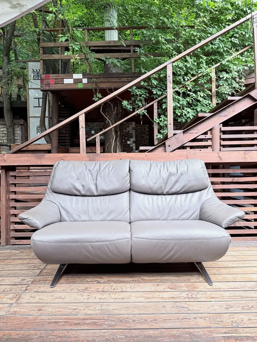Himolla sofa, taupe leather