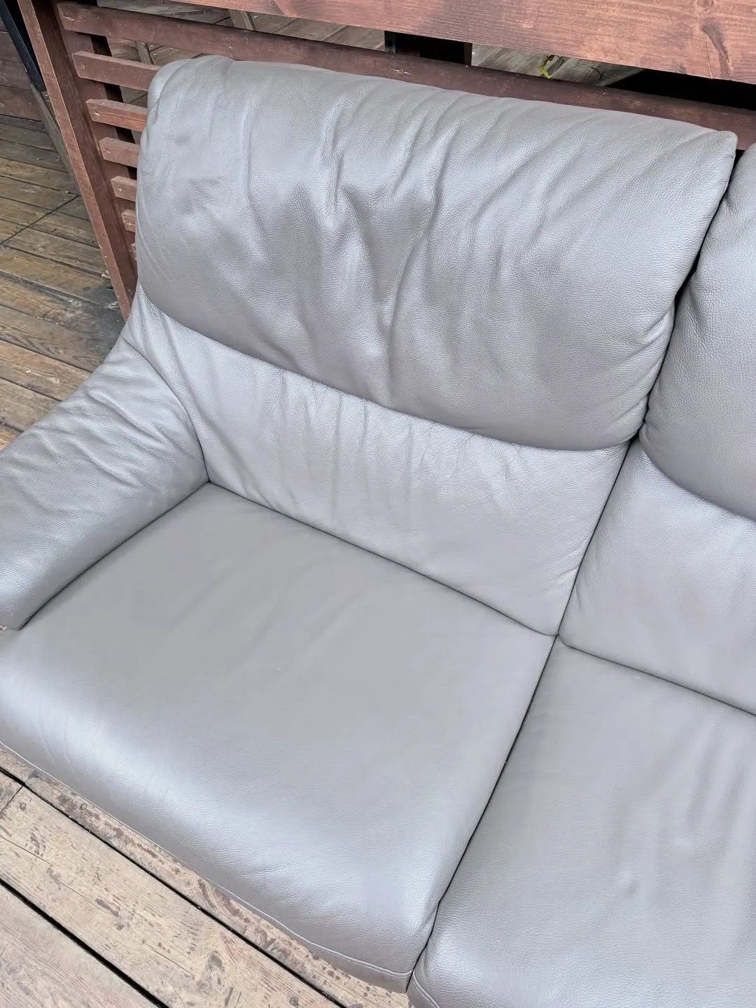 Canapé Himolla, cuir taupe — 4