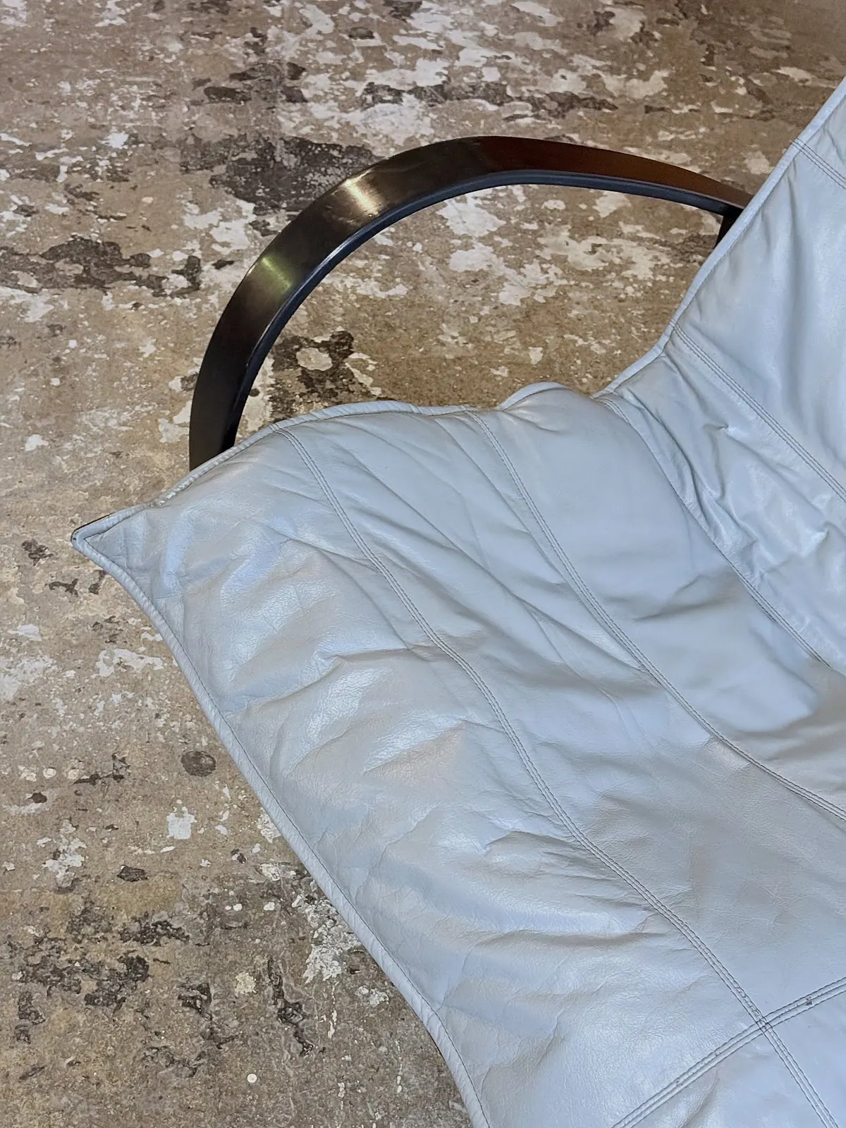 IKEA Polhem Zweisitzer, hellgraues Leder — 4