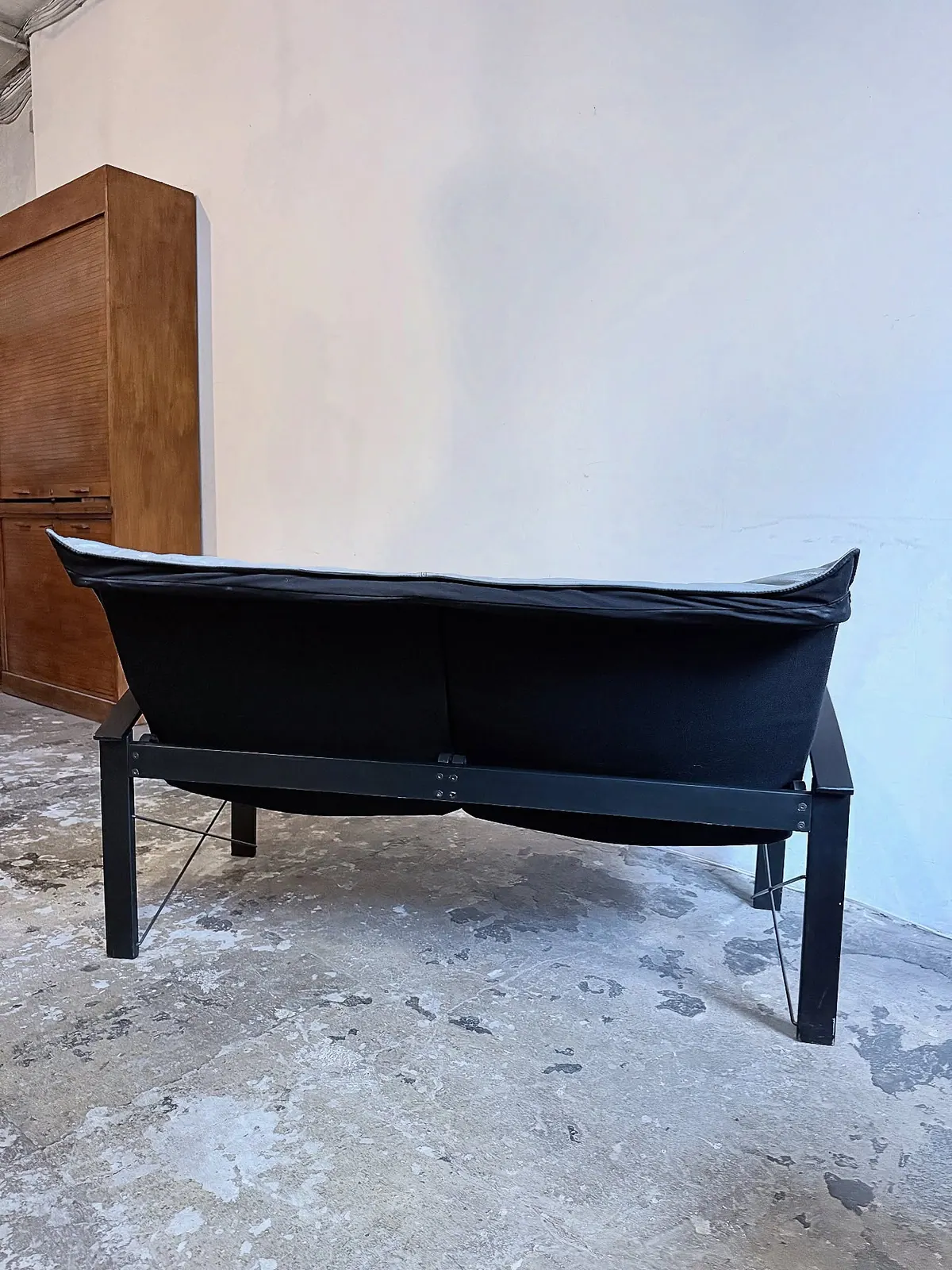 IKEA Polhem Zweisitzer, hellgraues Leder — 6