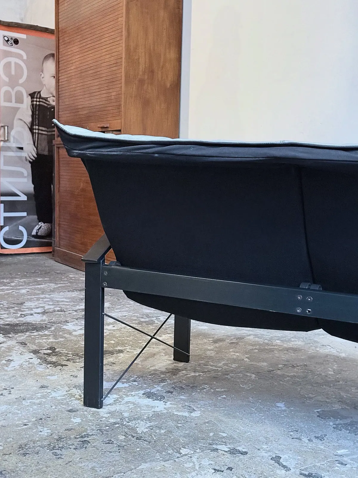 IKEA Polhem Zweisitzer, hellgraues Leder — 7
