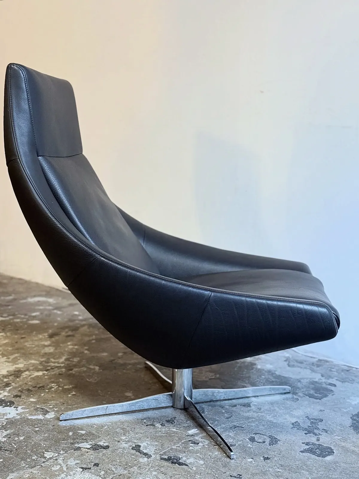 Drehsessel JORI Ovni, Leder in Polargrau — 3