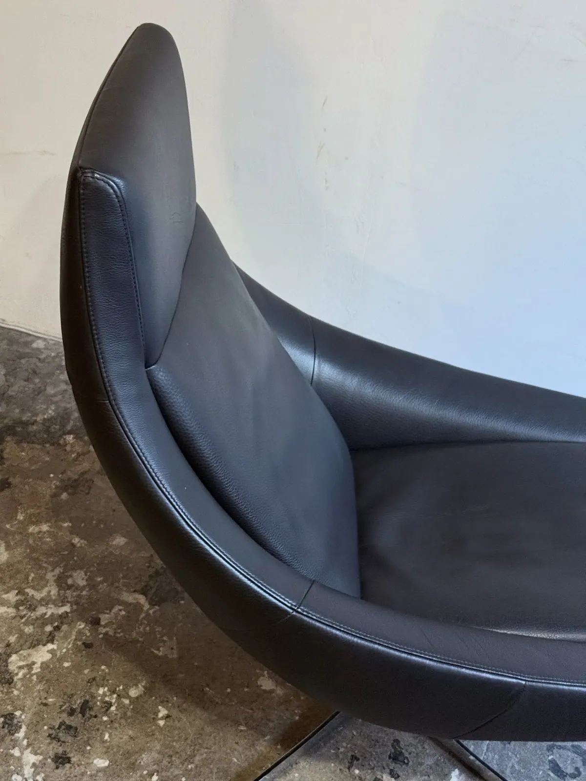 Drehsessel JORI Ovni, Leder in Polargrau — 4