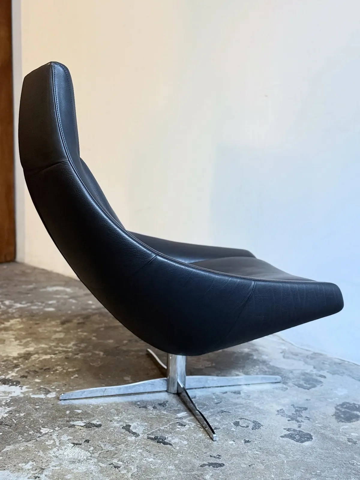 Drehsessel JORI Ovni, Leder in Polargrau — 6