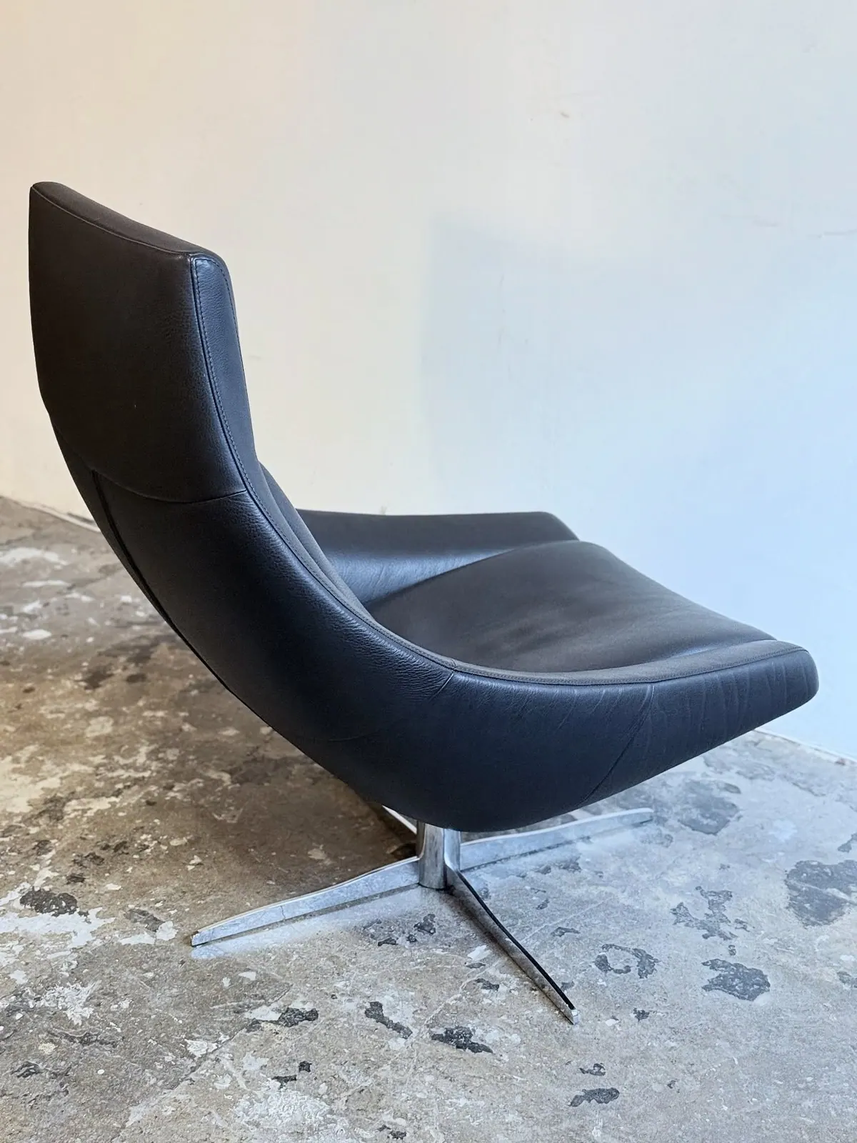 Drehsessel JORI Ovni, Leder in Polargrau — 7