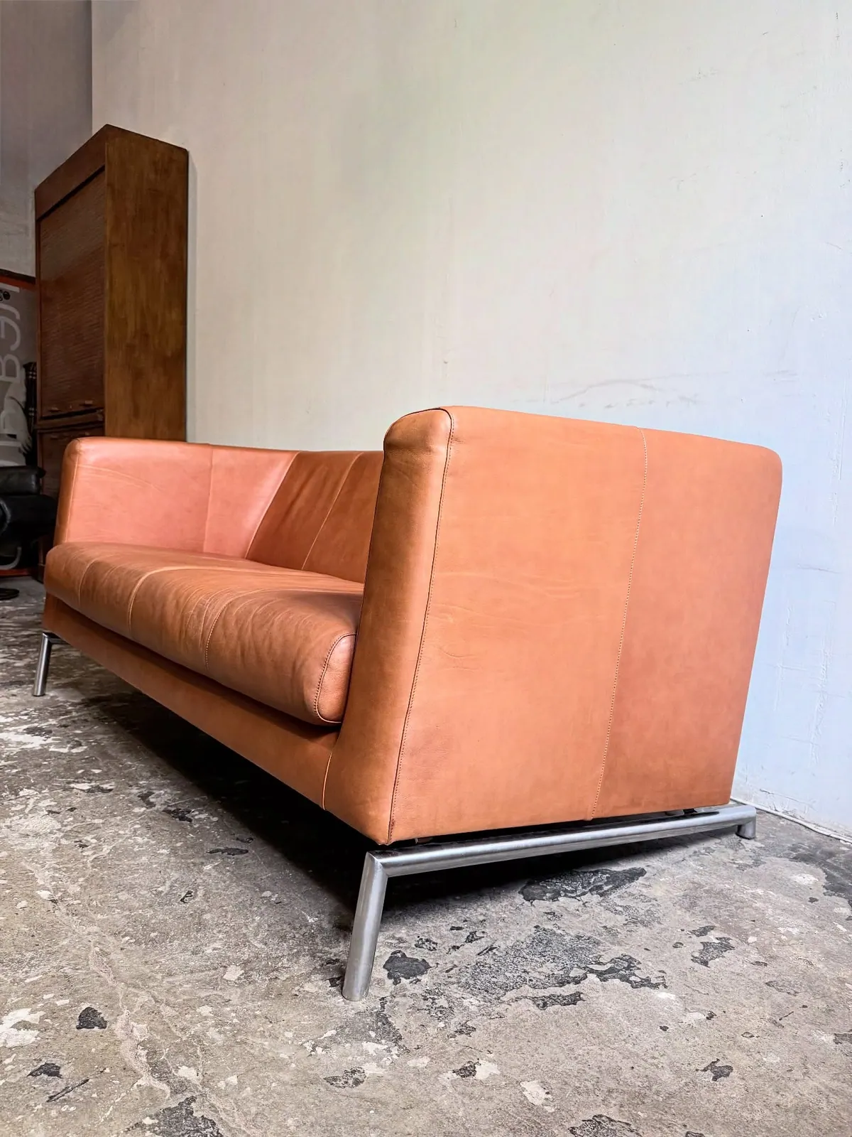 Divano Kubik di Montis, pelle caramello — 2