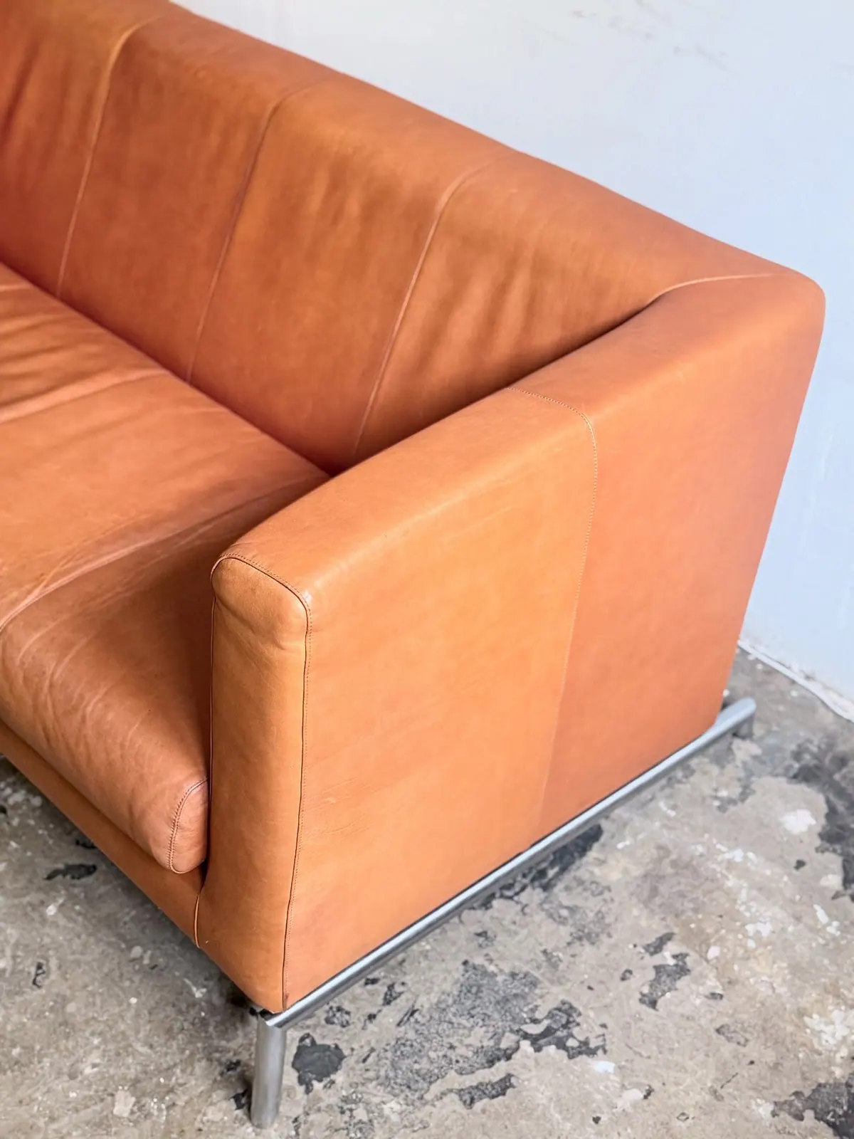 Divano Kubik di Montis, pelle caramello — 5