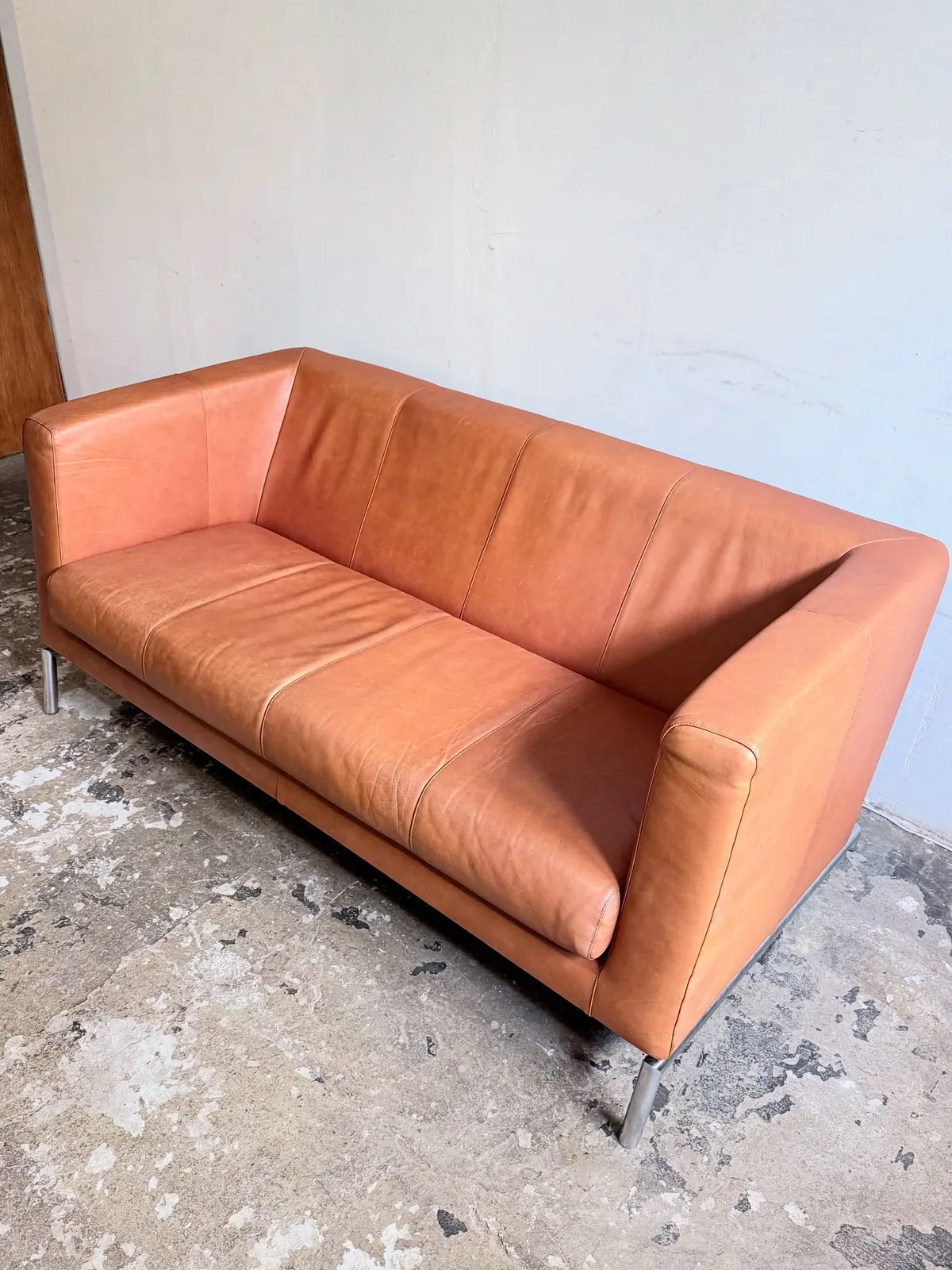 Divano Kubik di Montis, pelle caramello — 6