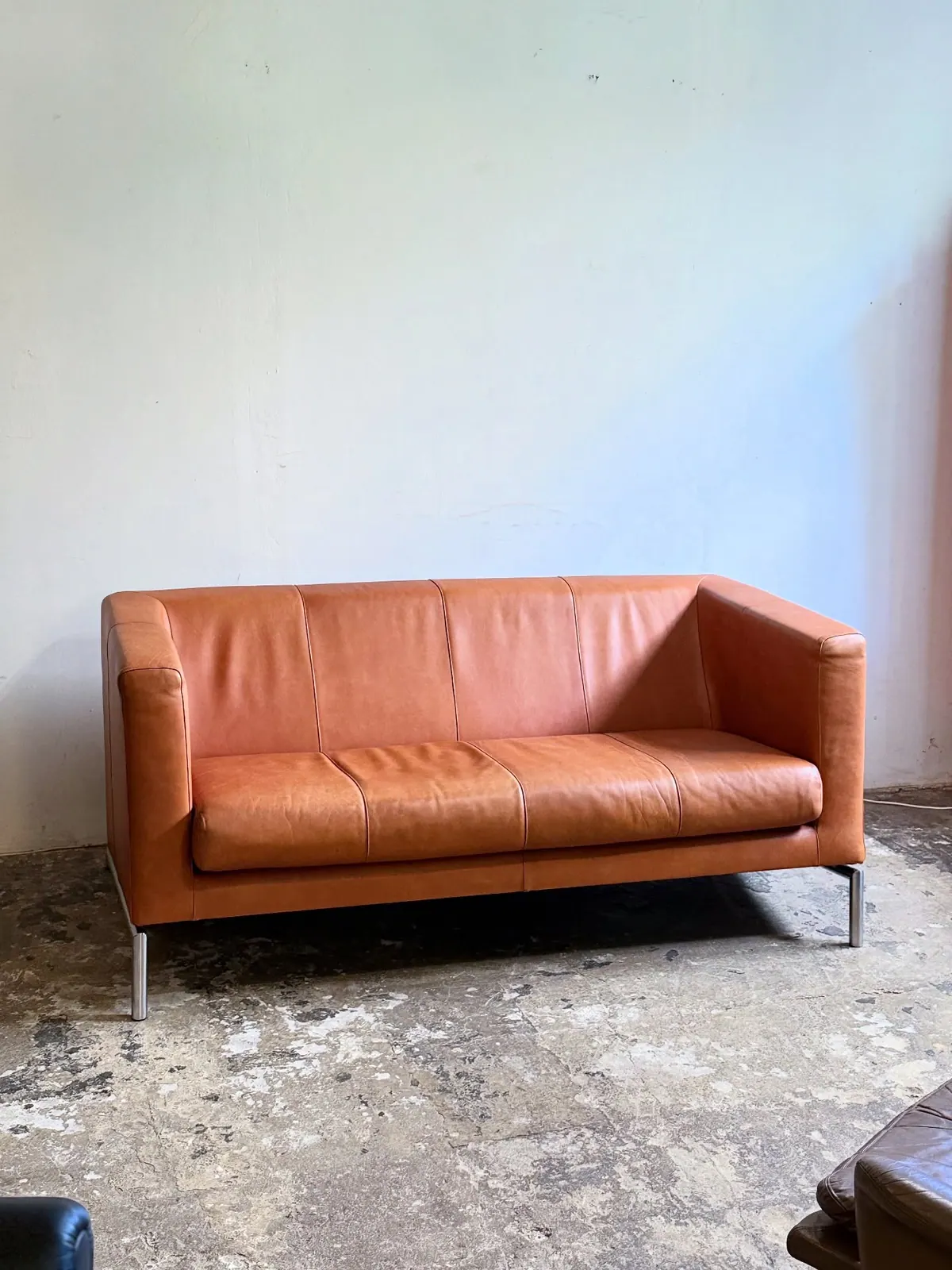 Divano Kubik di Montis, pelle caramello — 7