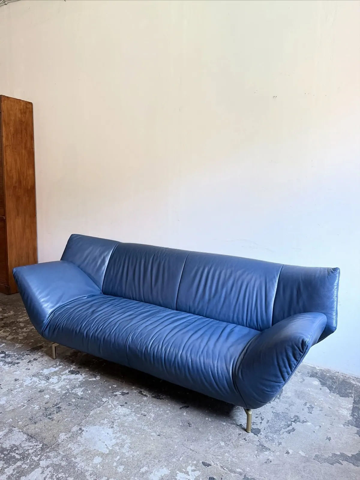 Sofa Leolux Tango, Leder in Mitternachtsblau — 2
