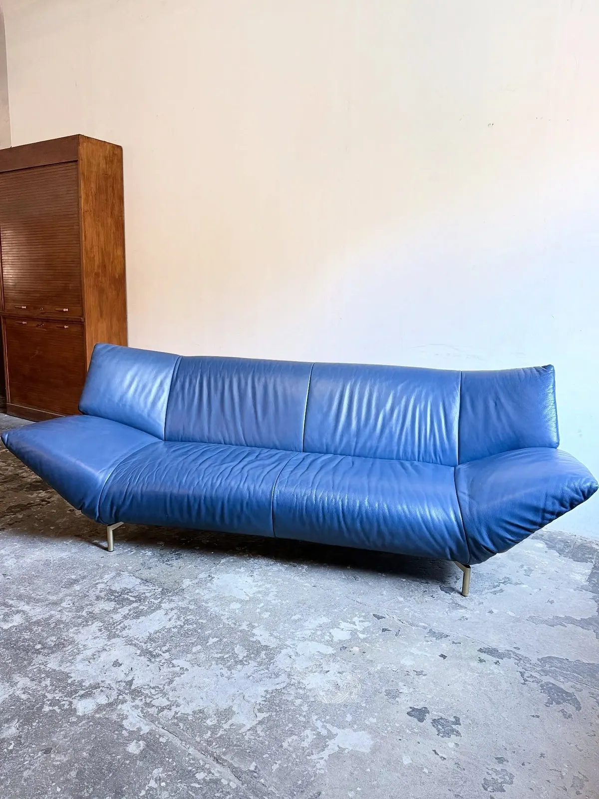 Sofa Leolux Tango, Leder in Mitternachtsblau — 6